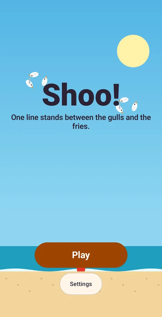 Shoo! Draw Line Physics Puzzle on Google Play, screen 1